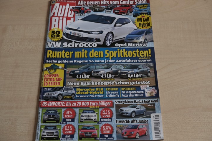 Deckblatt Auto Bild (09/2008)